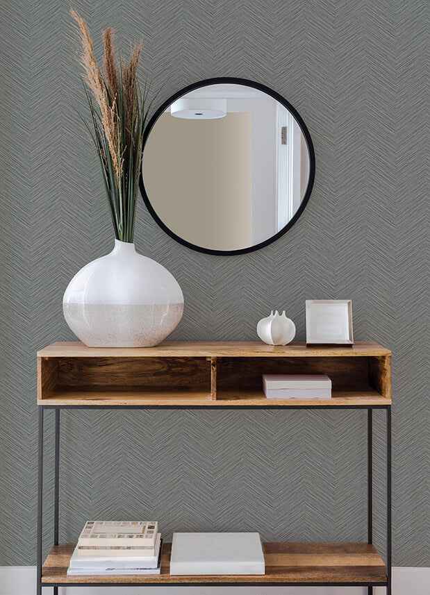Apex Grey Weave Wallpaper - York Wallcoverings - 2988-70408 - York Wallcoverings Wallpaper