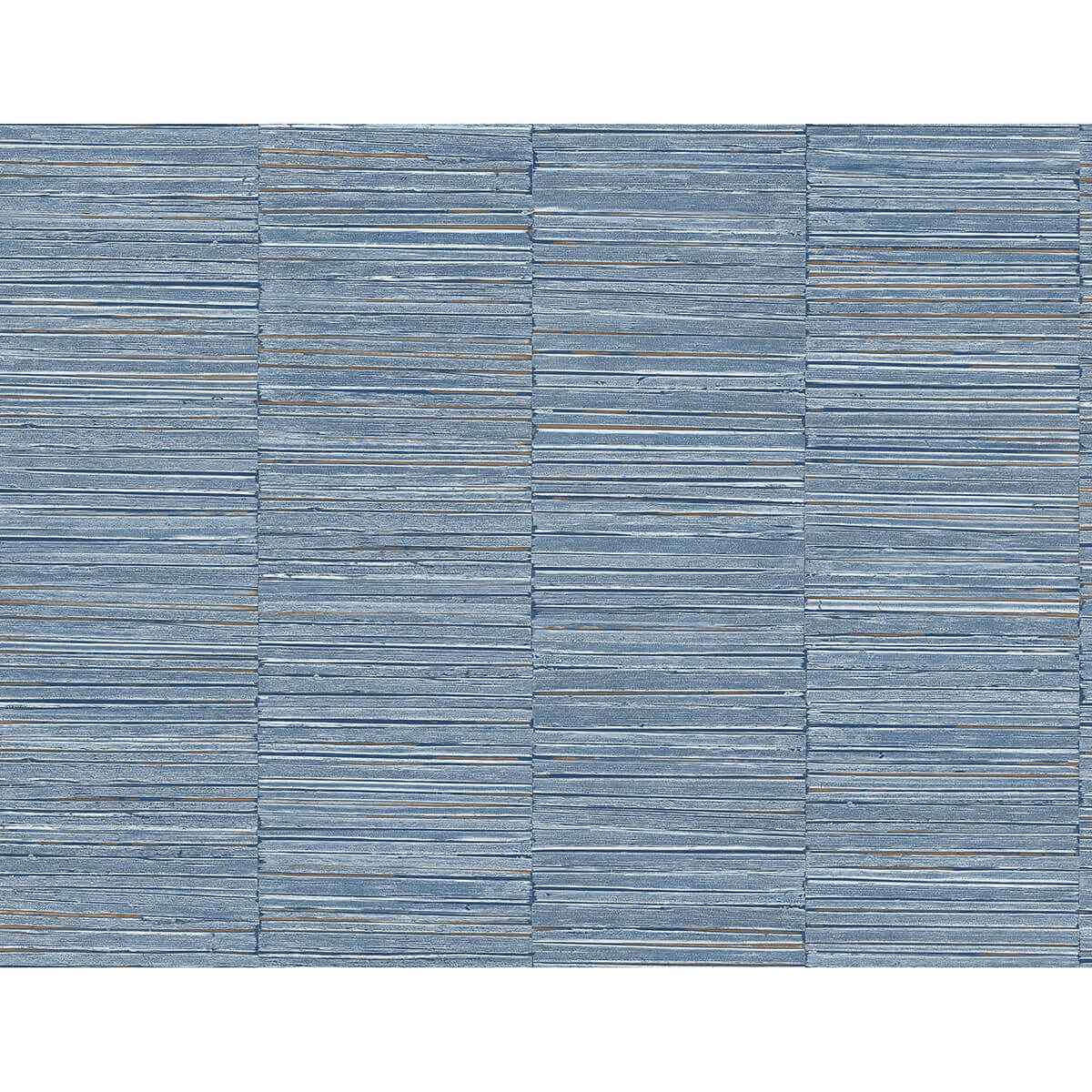 Jenga Blue Striped Column Wallpaper - York Wallcoverings - 2988-70602