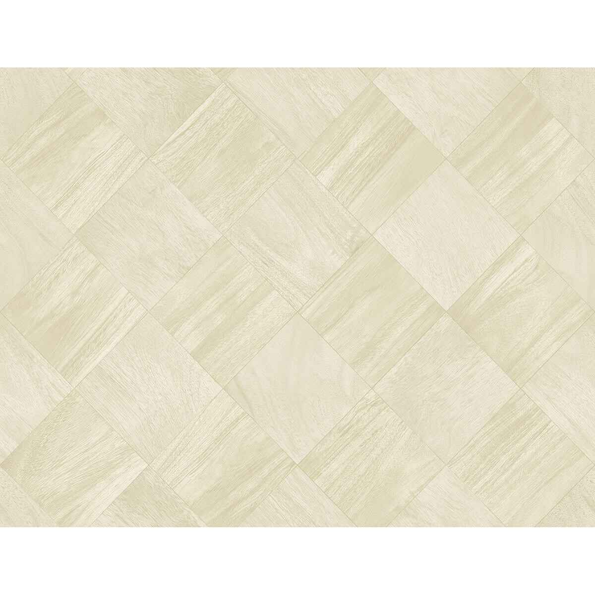 Thriller Cream Wood Tile Wallpaper - York Wallcoverings - 2988-70803