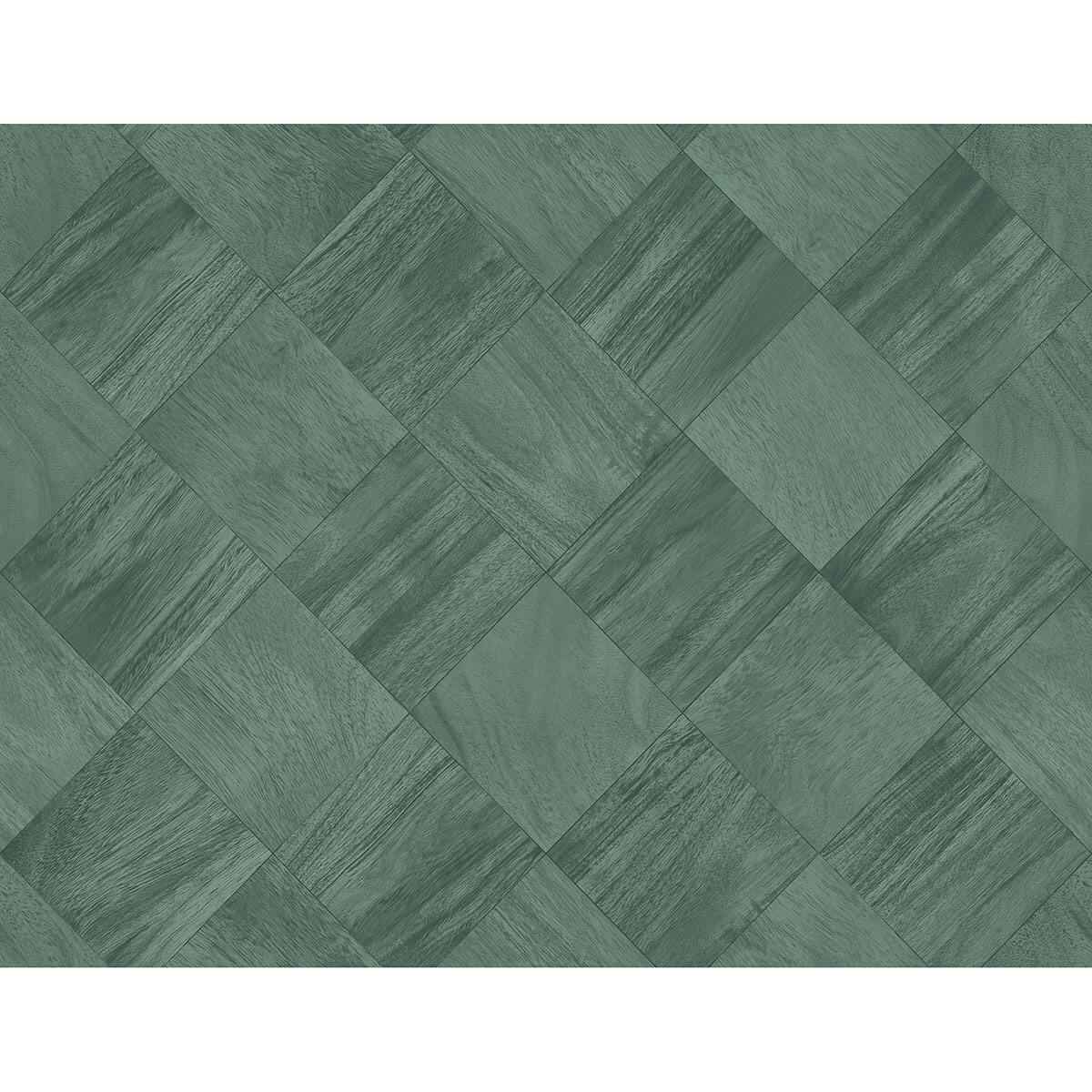 Thriller Green Wood Tile Wallpaper - York Wallcoverings - 2988-70804 - York Wallcoverings Wallpaper