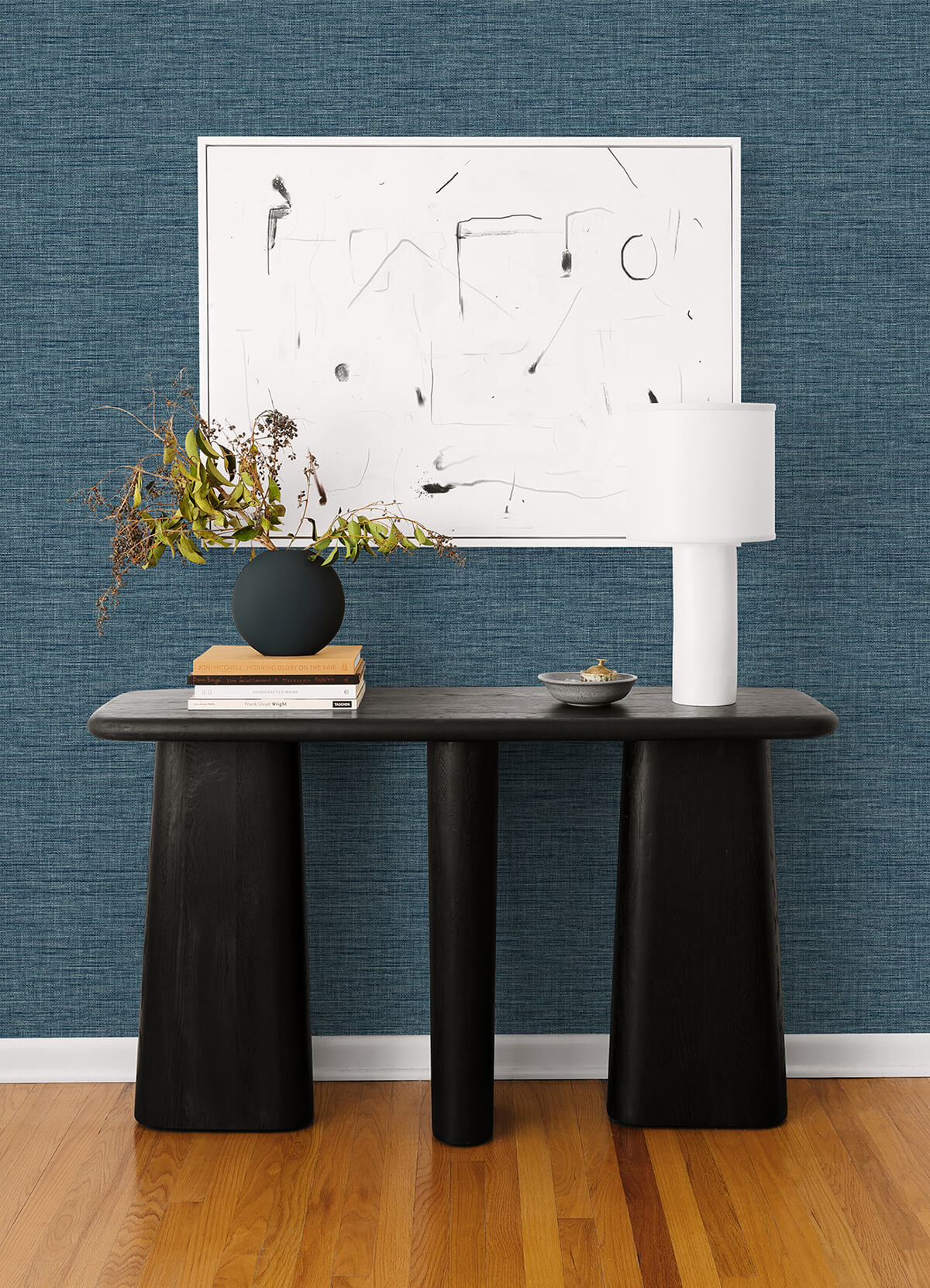 exhale-denim-texture-wallpaper-york-wallcoverings-4014-26460 - York Wallcoverings Wallpaper