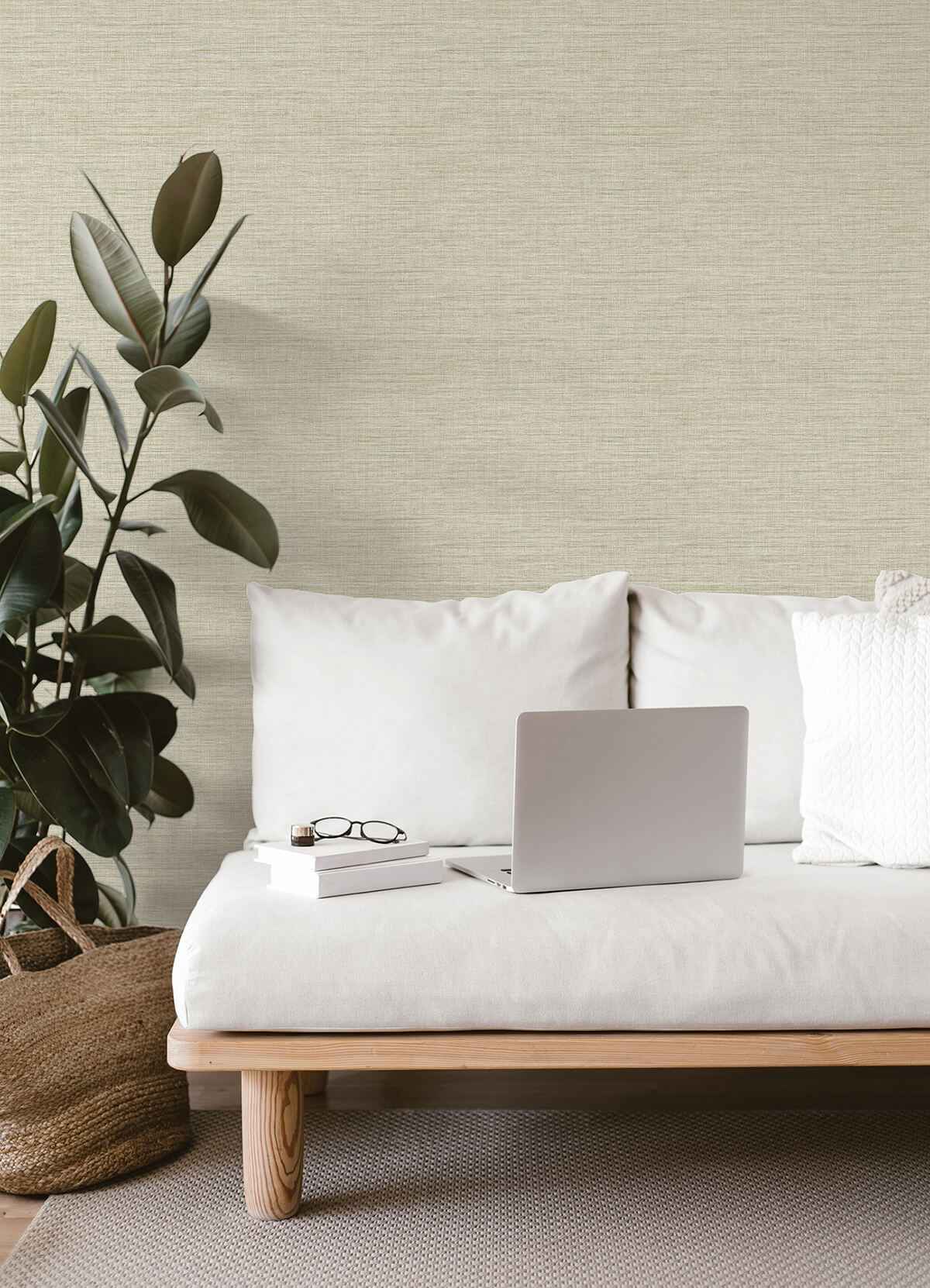 exhale-light-yellow-texture-wallpaper-york-wallcoverings-4014-26463 - York Wallcoverings Wallpaper