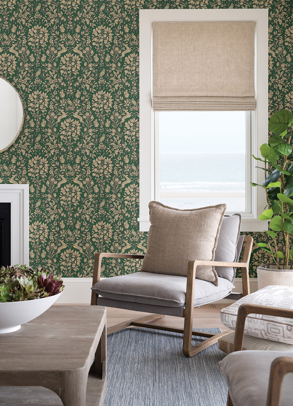 emerald-enchanted-peel-and-stick-wallpaper-york-wallcoverings-nus4480 - York Wallcoverings Wallpaper