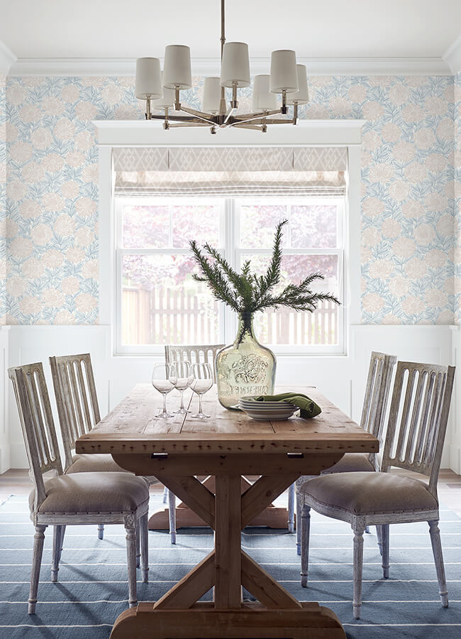 faustin-blush-floral-wallpaper-york-wallcoverings-4072-70046 - York Wallcoverings Papel pintado