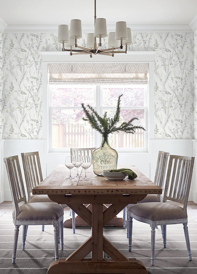 hillaire-light-blue-meadow-wallpaper-york-wallcoverings-4072-70030 - York Wallcoverings Papel pintado
