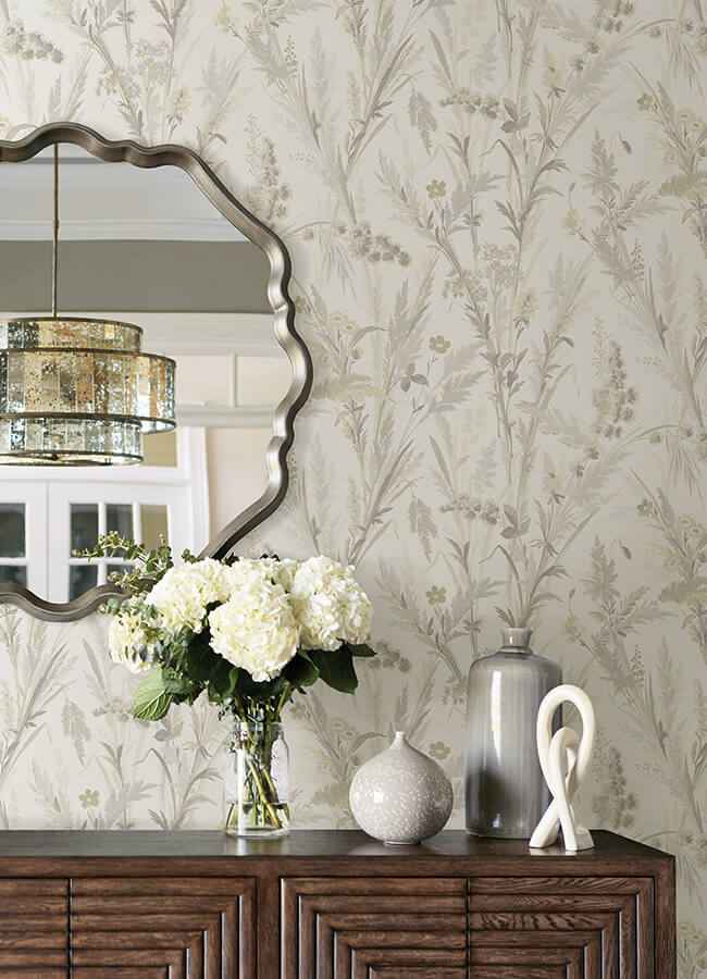 Hillaire Wheat Meadow Wallpaper - York Wallcoverings - 4072-70027 - York Wallcoverings Wallpaper