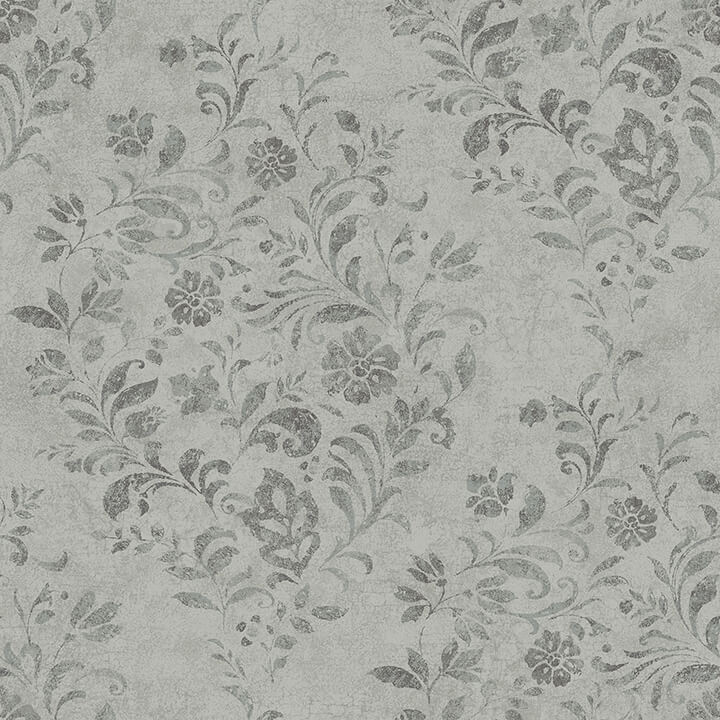 isidore-grey-scroll-wallpaper-york-wallcoverings-4072-70008 - York Wallcoverings Papel pintado