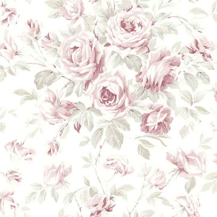 Manon Pink Rose Stitch Wallpaper - York Wallcoverings - 4072-70024 - York Wallcoverings Wallpaper