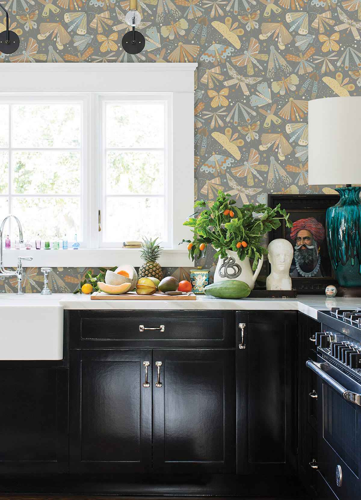 Flyga Apricot Bonanza Wallpaper - York Wallcoverings - 4111-63026 - York Wallcoverings Wallpaper