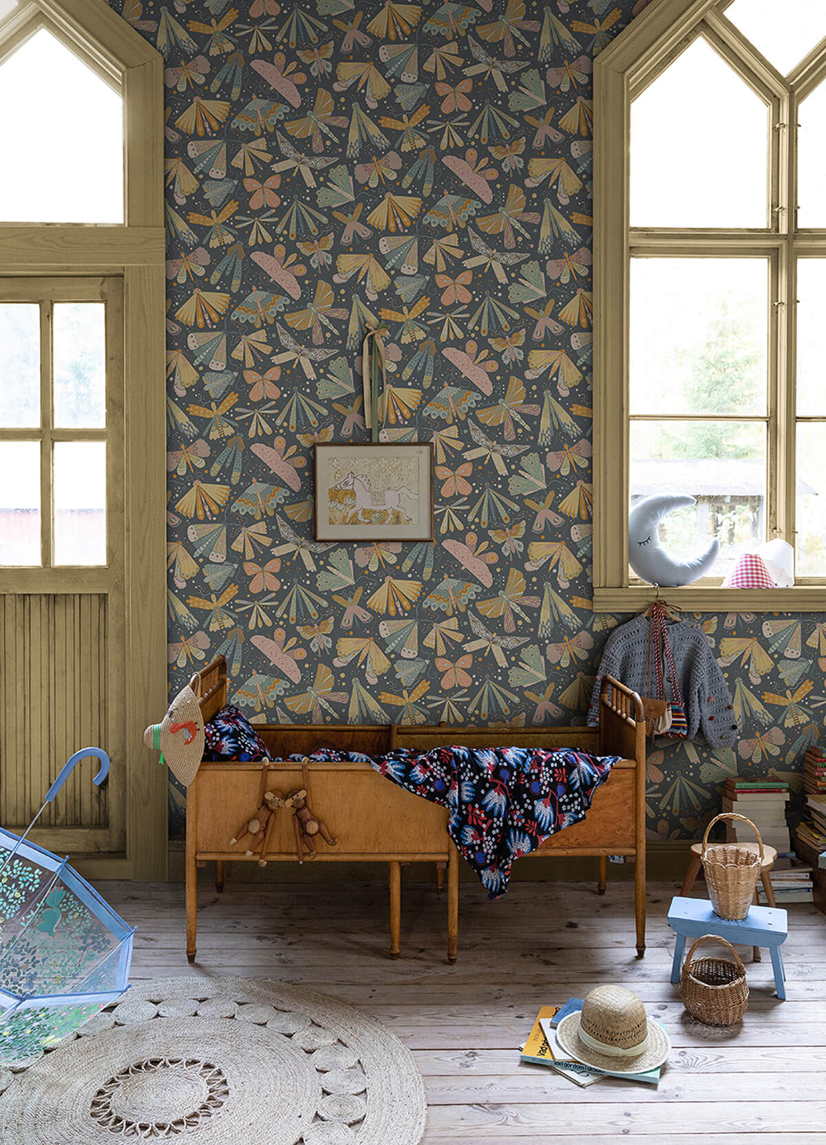 flyga-blue-bonanza-wallpaper-york-wallcoverings-4111-63022 - York Wallcoverings Wallpaper