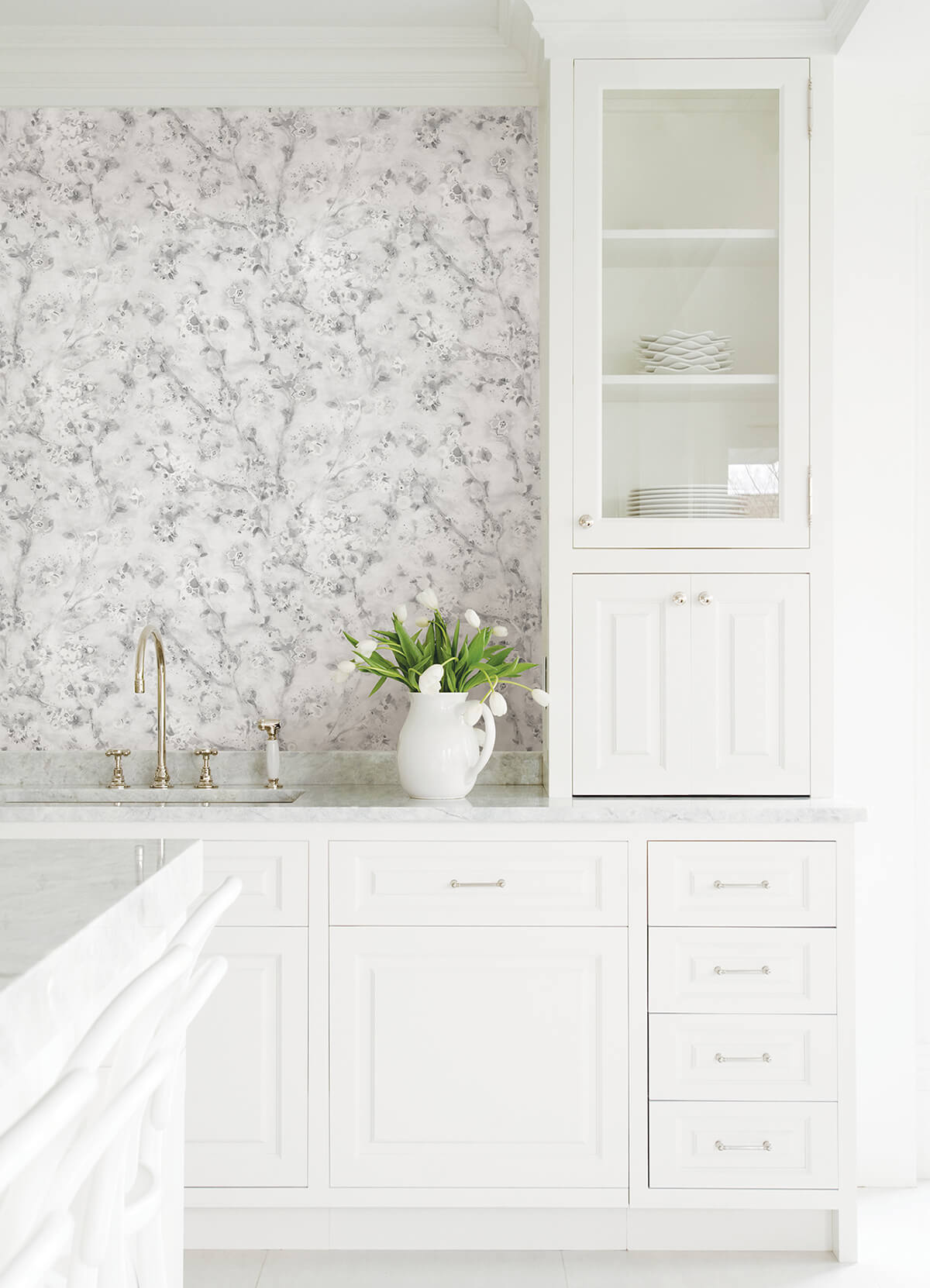 grey-hana-botanical-peel-and-stick-wallpaper-york-wallcoverings-ats4737 - York Wallcoverings Wallpaper