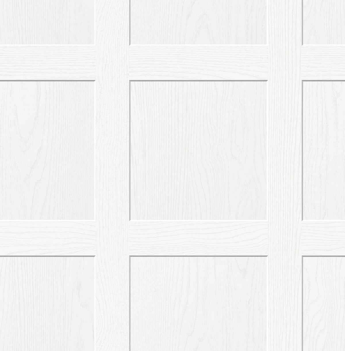 White Chase Wood Peel and Stick Wallpaper - York Wallcoverings - ATS4740