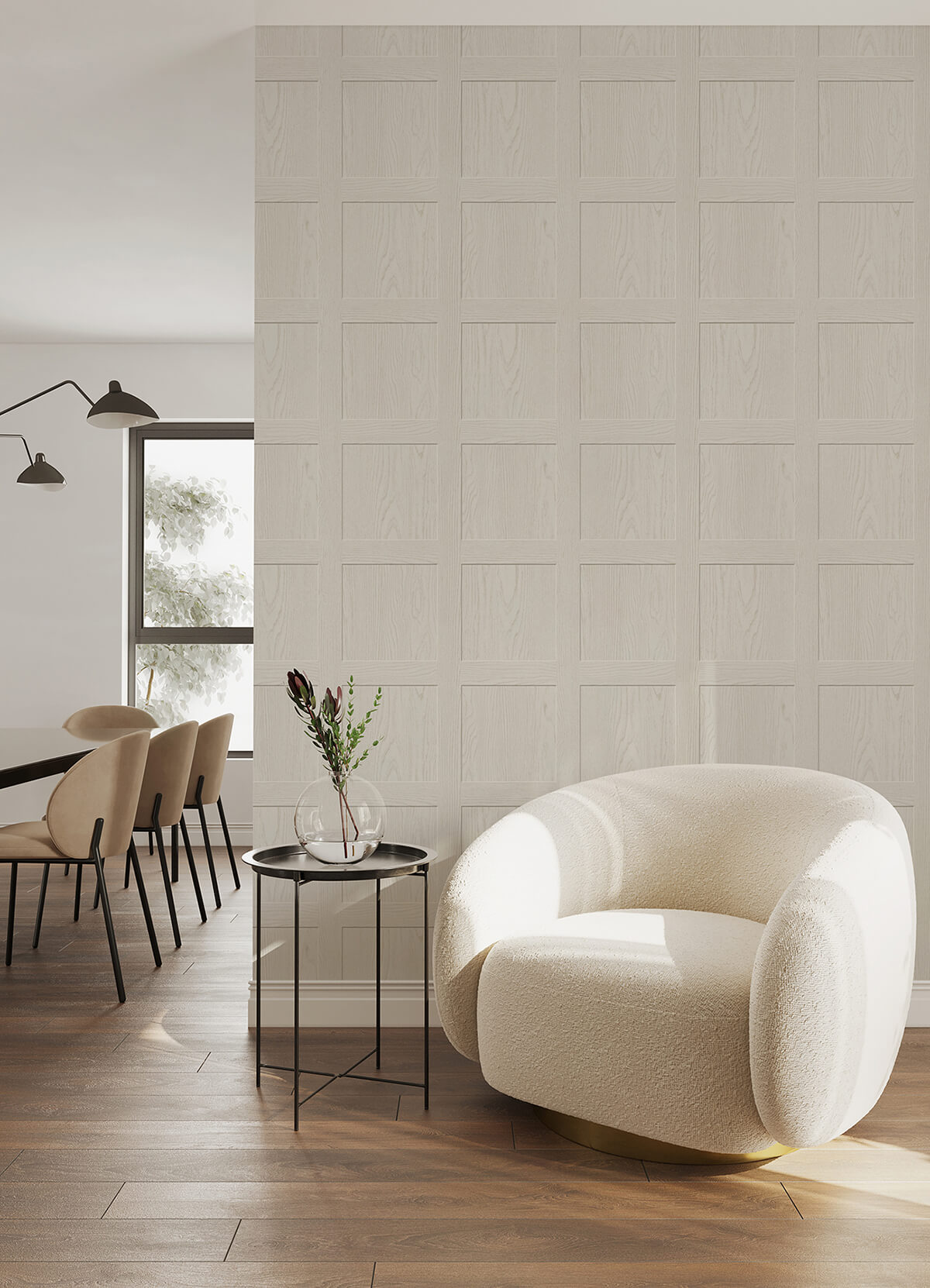cream-chase-wood-peel-and-stick-wallpaper-york-wallcoverings-ats4741 - York Wallcoverings Wallpaper