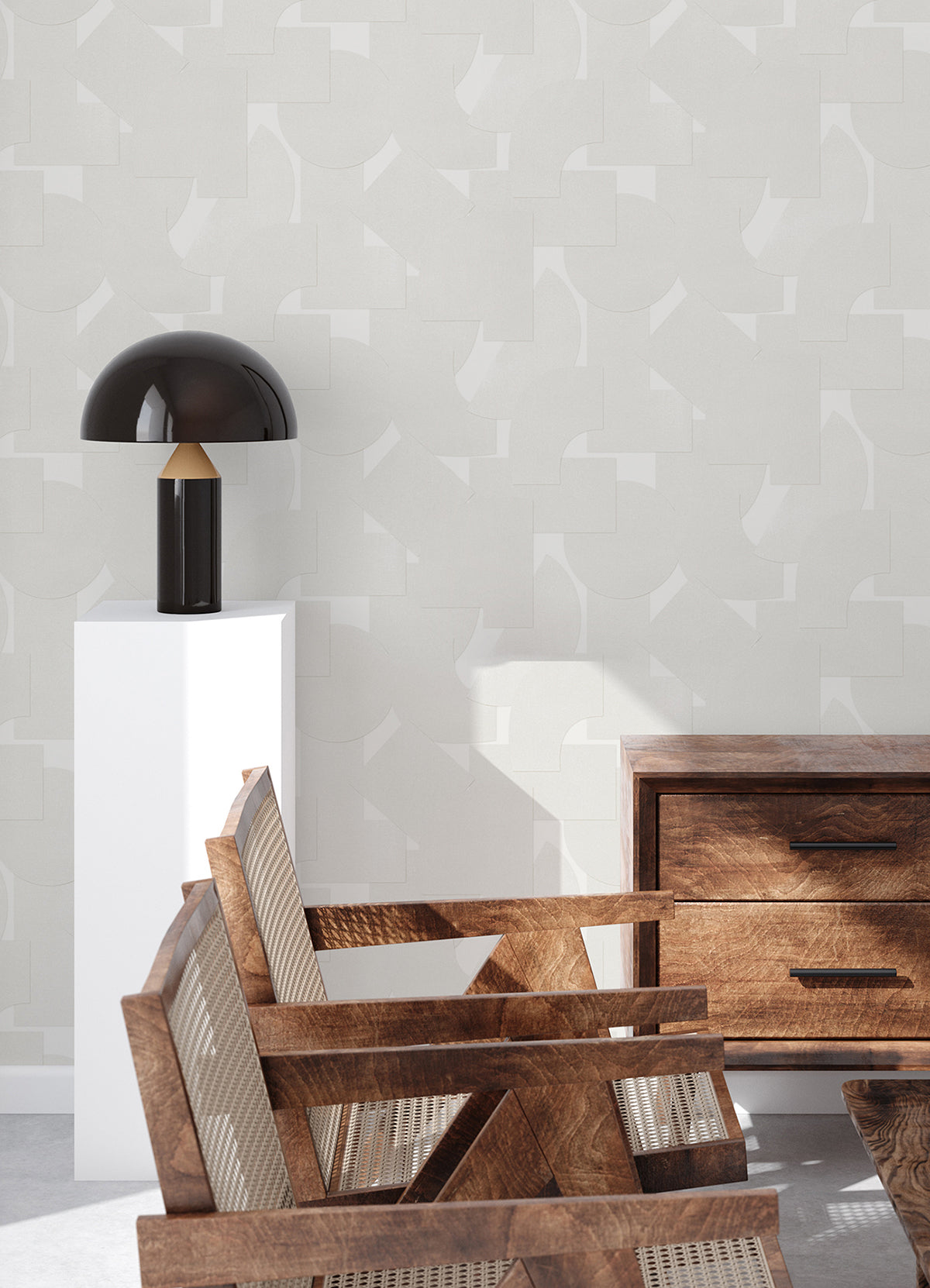 white-bas-geometric-peel-and-stick-wallpaper-york-wallcoverings-ats4748 - York Wallcoverings Wallpaper