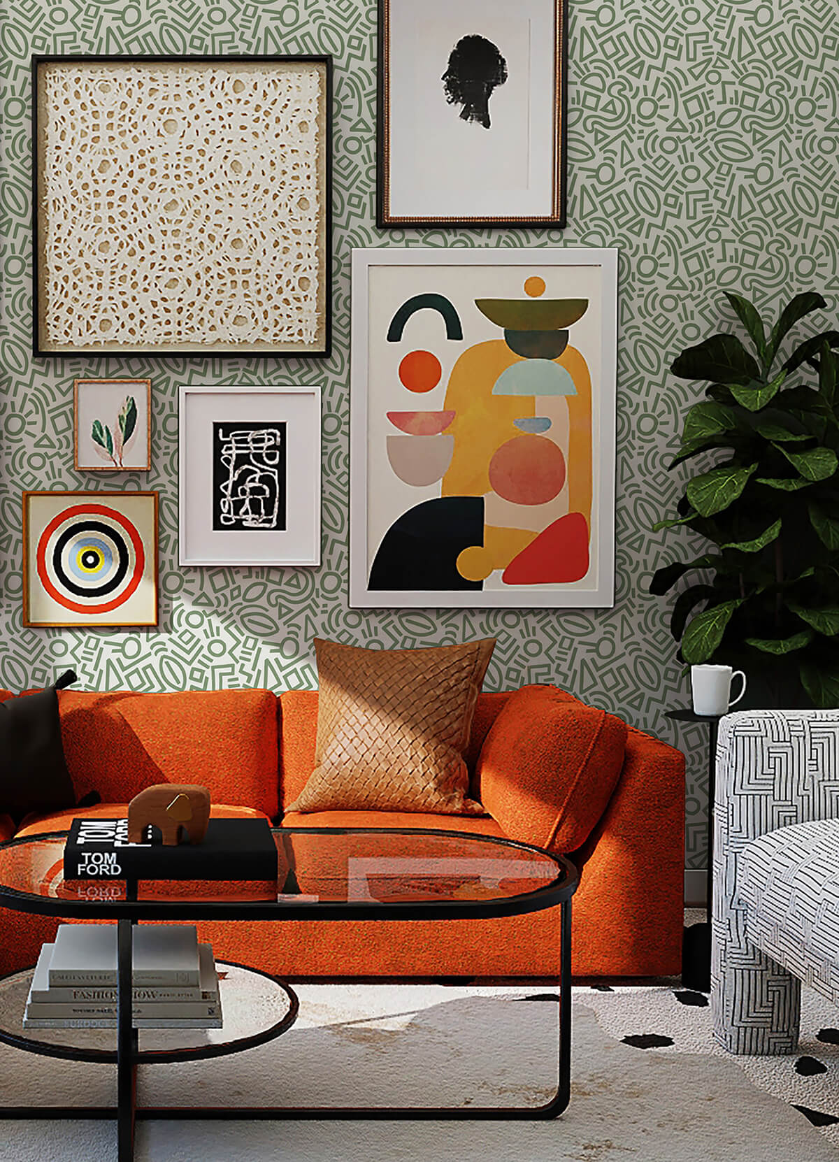 sage-doodle-abstract-peel-and-stick-wallpaper-york-wallcoverings-aes4791 - York Wallcoverings Wallpaper