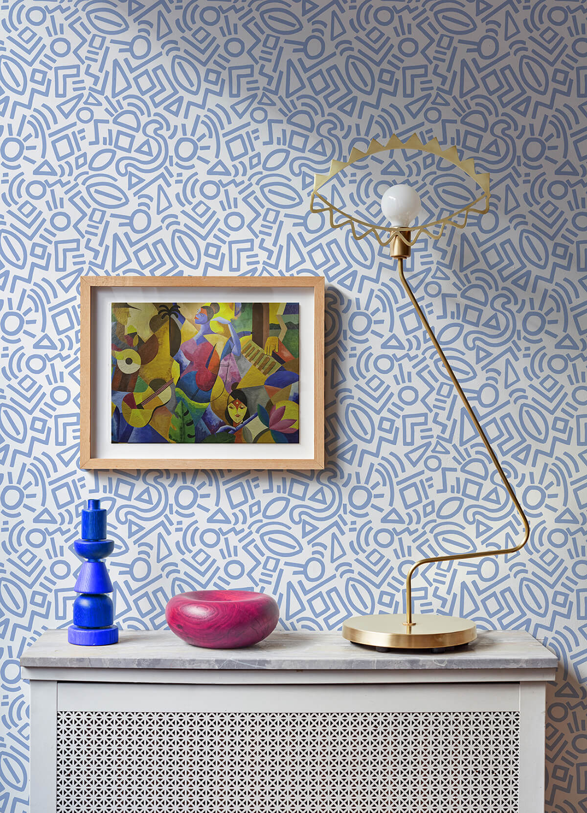 periwinkle-doodle-abstract-peel-and-stick-wallpaper-york-wallcoverings-aes4792 - York Wallcoverings Wallpaper
