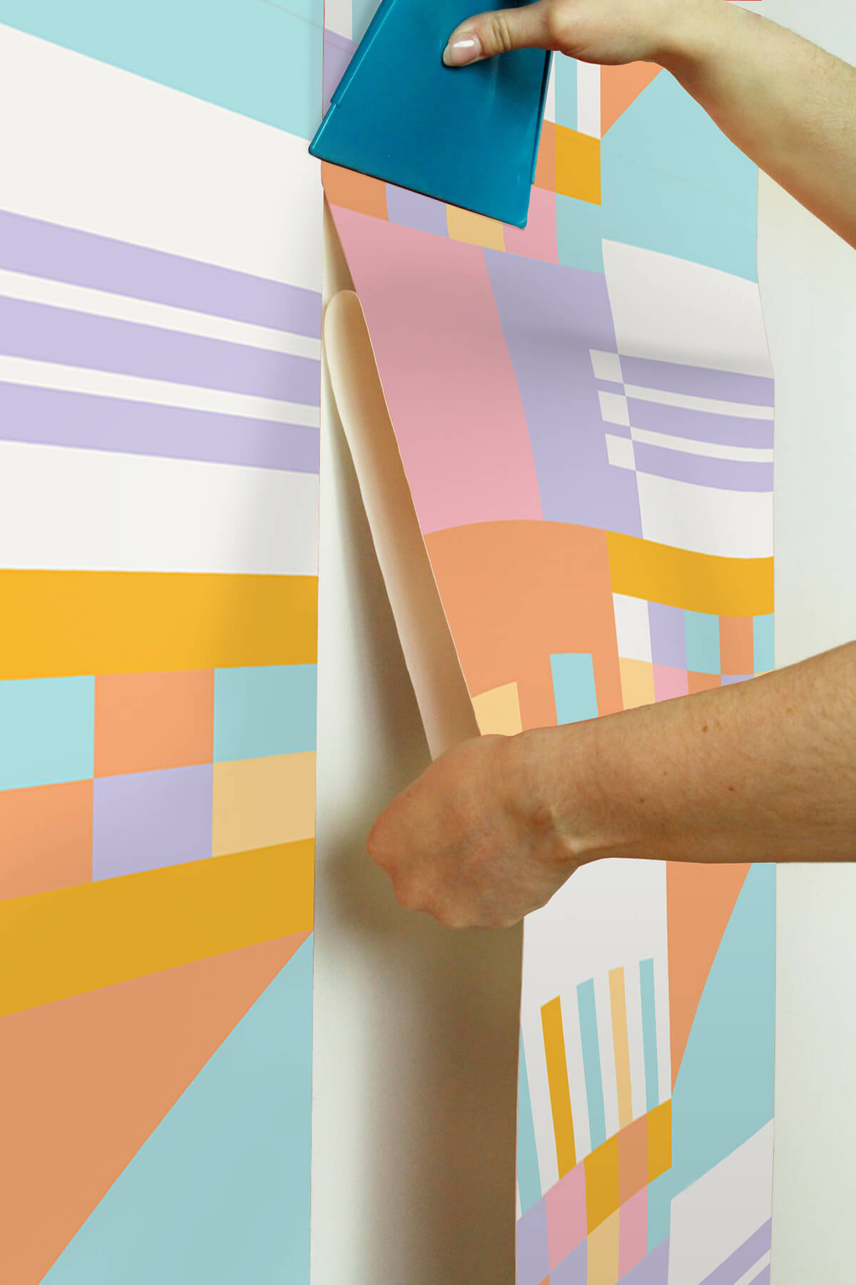 multi-warm-kiki-shapes-peel-and-stick-wallpaper-york-wallcoverings-aes4794 - York Wallcoverings Wallpaper