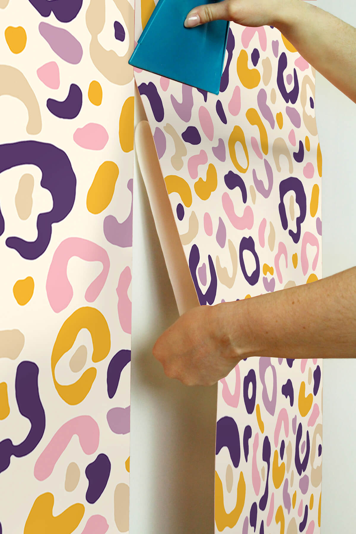 multi-purple-leopard-spots-peel-and-stick-wallpaper-york-wallcoverings-aes4796 - York Wallcoverings Wallpaper