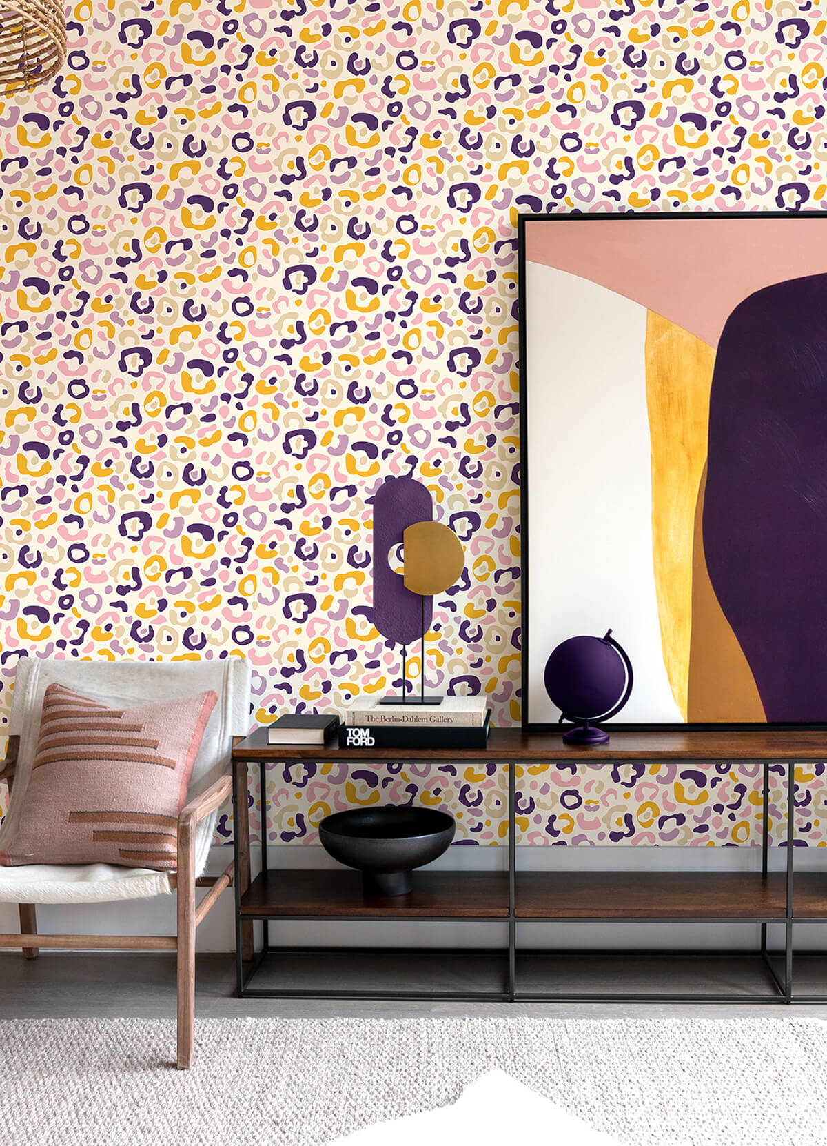 multi-purple-leopard-spots-peel-and-stick-wallpaper-york-wallcoverings-aes4796 - York Wallcoverings Wallpaper