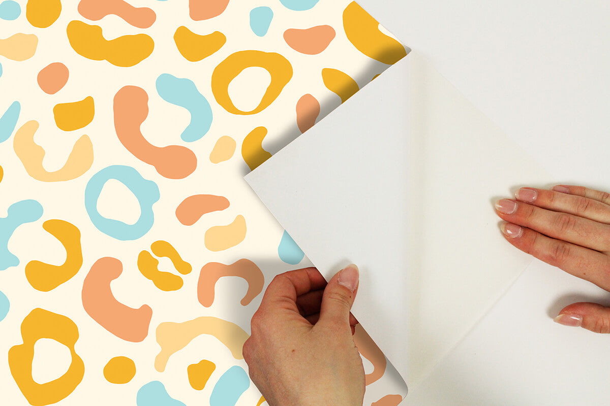 multi-warm-leopard-spots-peel-and-stick-wallpaper-york-wallcoverings-aes4797 - York Wallcoverings Wallpaper