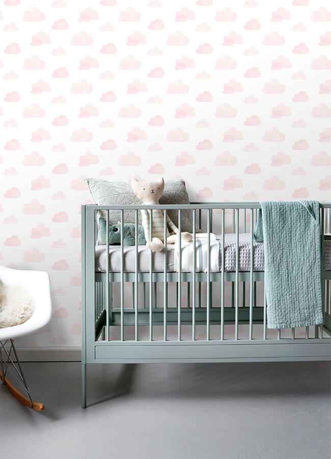 Irie Pink Clouds Wallpaper - York Wallcoverings - 4060-138929 - York Wallcoverings Wallpaper