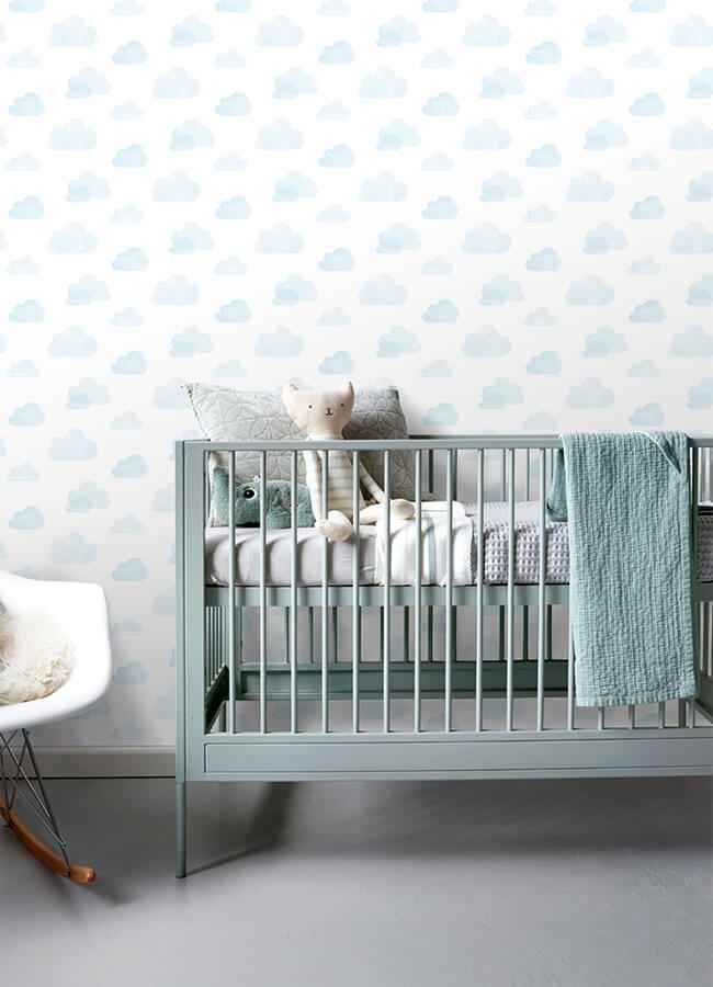 Irie Blue Clouds Wallpaper - York Wallcoverings - 4060-138930