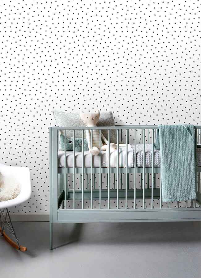 Pixie Black Dots Wallpaper - York Wallcoverings - 4060-138934 - York Wallcoverings Wallpaper