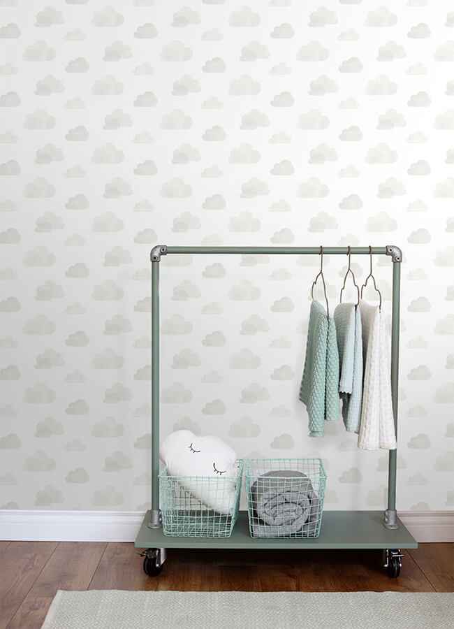 Irie Grey Clouds Wallpaper - York Wallcoverings - 4060-138945 - York Wallcoverings Wallpaper