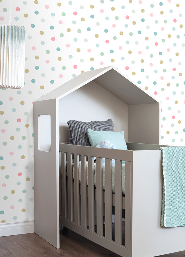 Jubilee Multicolor Dots Wallpaper - 4060-139041 - York Wallcovering