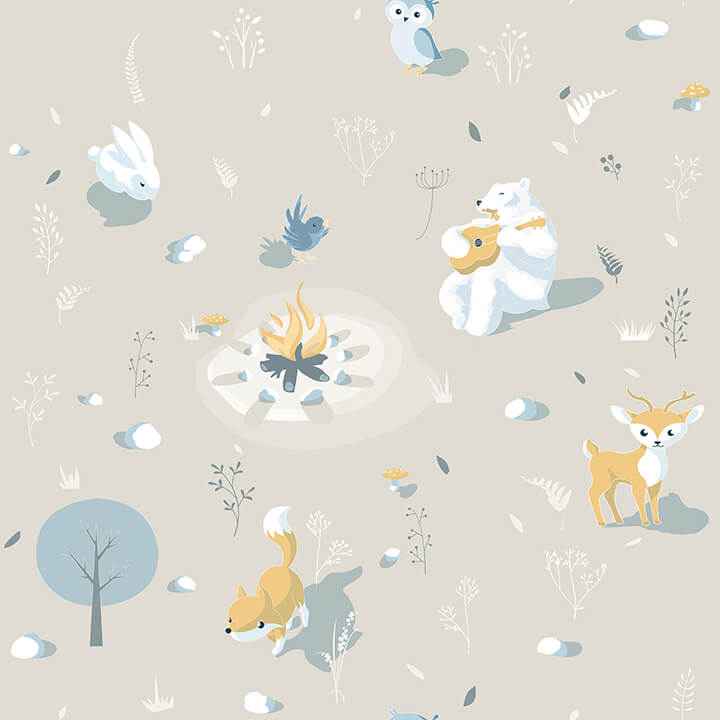 Jesper Beige Campfire Wallpaper - York Wallcoverings - 4060-31307 - York Wallcoverings Wallpaper