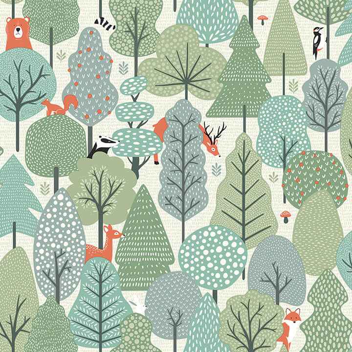 Quillen Green Forest Wallpaper - York Wallcoverings - 4060-51604