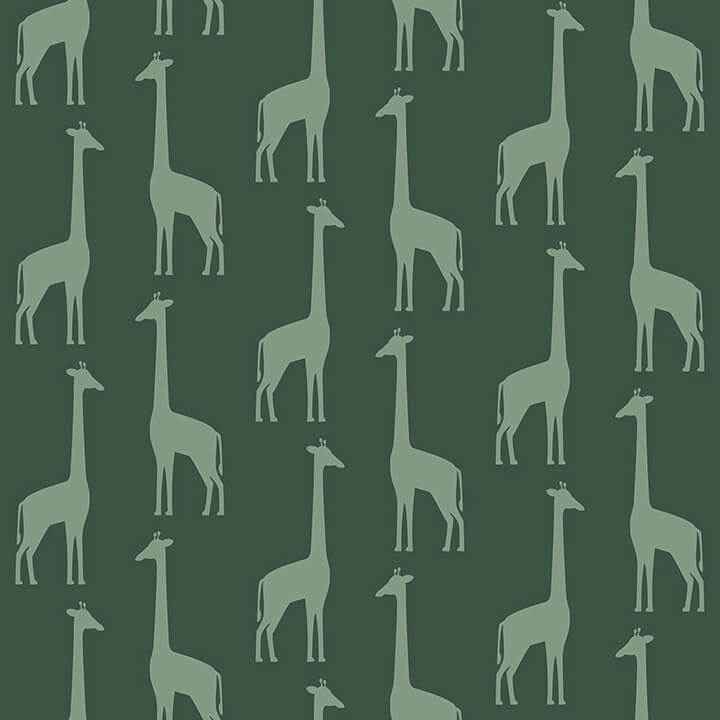 Vivi Teal Giraffe Wallpaper - York Wallcoverings - 4060-139061 - York Wallcoverings Wallpaper