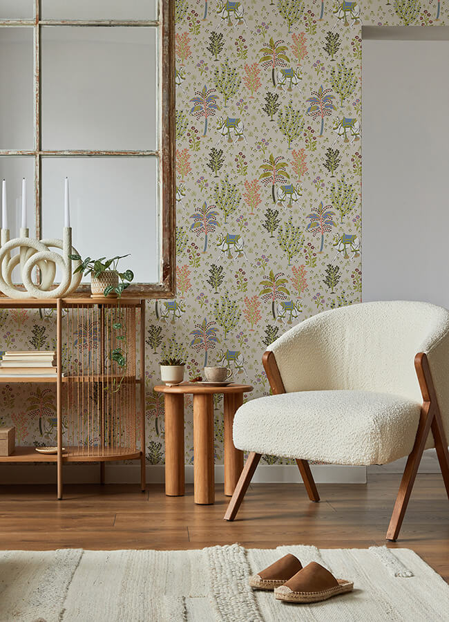 linen-camels-courtyard-peel-and-stick-wallpaper-york-wallcoverings-pfs4807 - York Wallcoverings Wallpaper