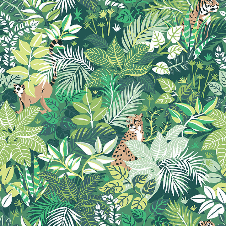 sage-tropical-oasis-peel-and-stick-wallpaper-york-wallcoverings-pfs4813 - York Wallcoverings Wallpaper