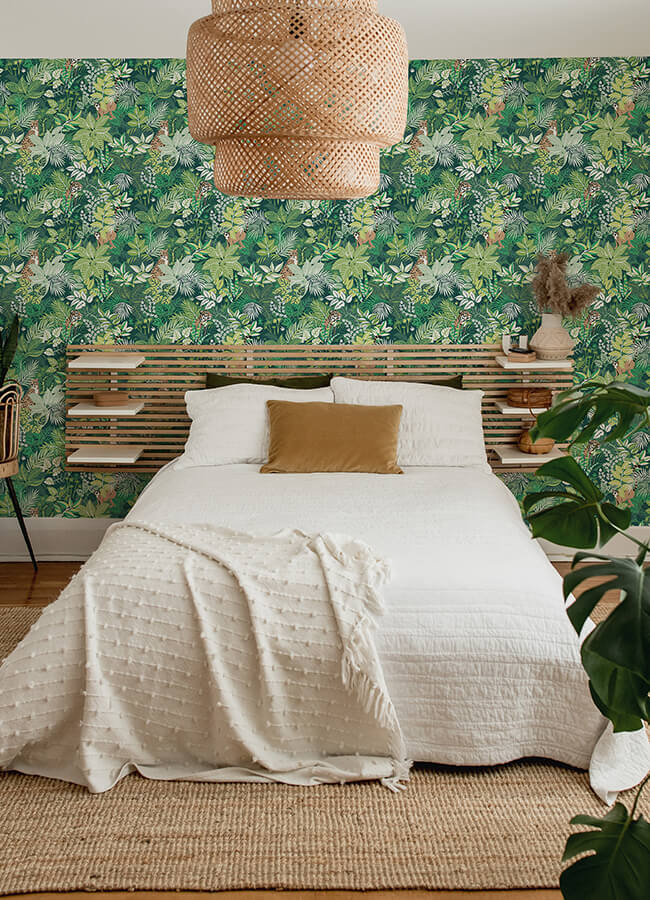 sage-tropical-oasis-peel-and-stick-wallpaper-york-wallcoverings-pfs4813 - York Wallcoverings Wallpaper