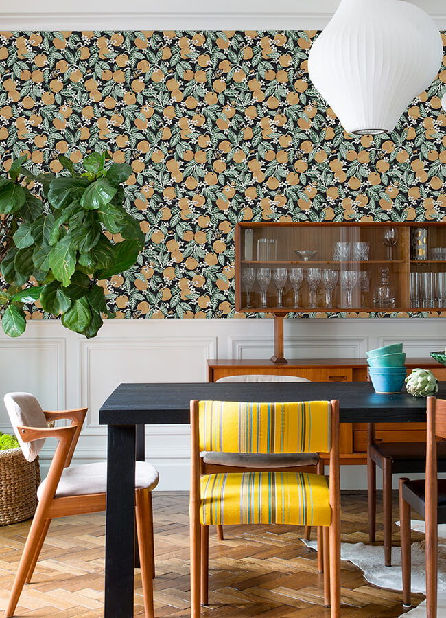 ink-orange-grove-peel-and-stick-wallpaper-york-wallcoverings-pfs4817 - York Wallcoverings Wallpaper
