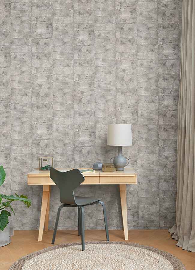Clay Grey Stone Wallpaper - York Wallcoverings - 4096-520156 - York Wallcoverings Wallpaper