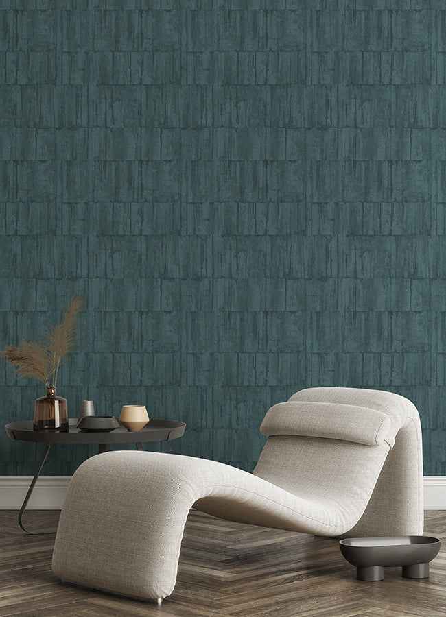 Buck Teal Horizontal Wallpaper - York Wallcoverings - 4096-560336 - York Wallcoverings Wallpaper