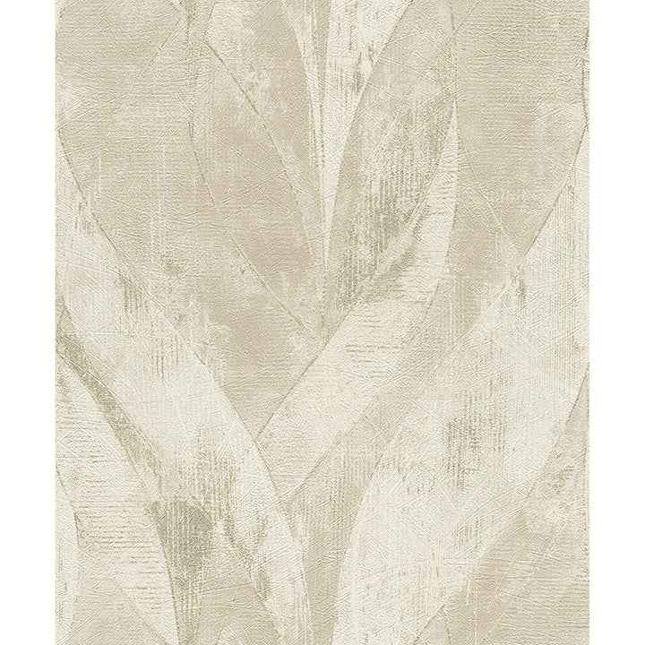 Blake Light Grey Leaf Wallpaper - York Wallcoverings - 4096-520033 - York Wallcoverings Wallpaper