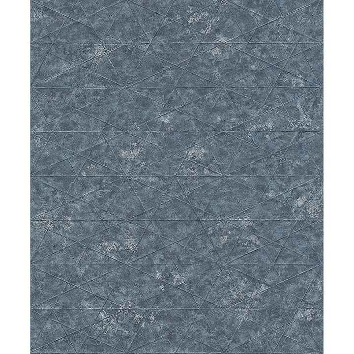 Seth Indigo Triangle Wallpaper - York Wallcoverings - 4096-554366 - York Wallcoverings Wallpaper