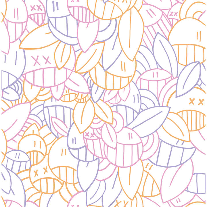 multi-warm-floral-sequence-peel-and-stick-wallpaper-york-wallcoverings-aas4883 - York Wallcoverings Wallpaper