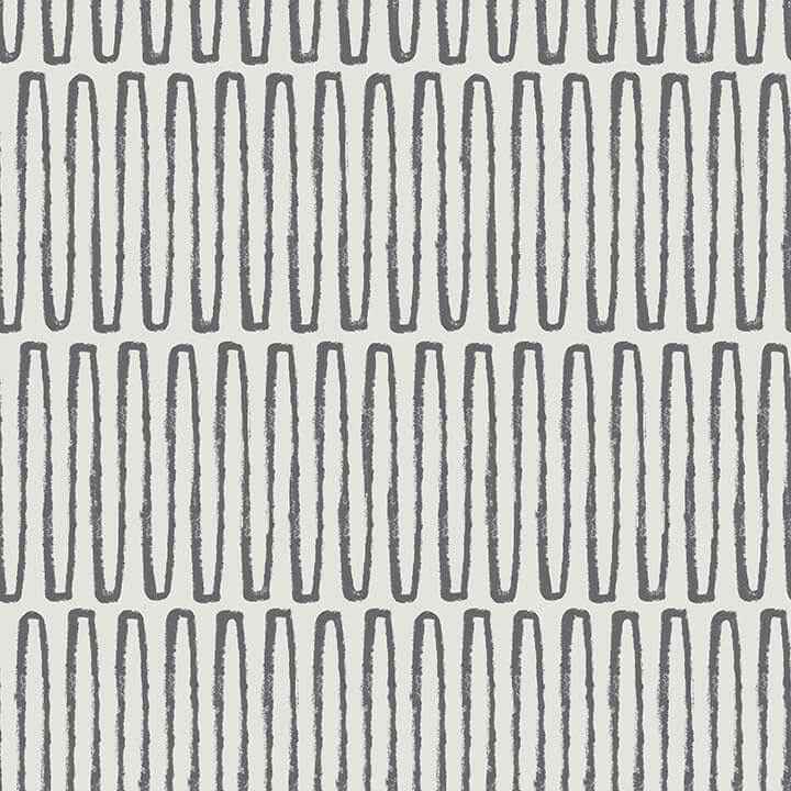 Lars Charcoal Retro Wave Wallpaper - York Wallcoverings - 4066-26501 - York Wallcoverings Wallpaper