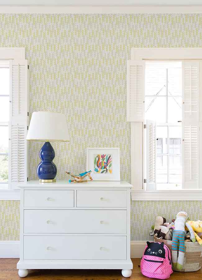 Erik Yellow Building Blocks Wallpaper - York Wallcoverings - 4066-26507 - York Wallcoverings Wallpaper