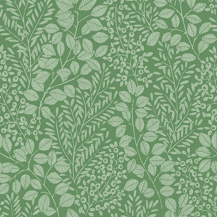 elin-green-berry-botanical-wallpaper-york-wallcoverings-4066-26515 - York Wallcoverings Wallpaper