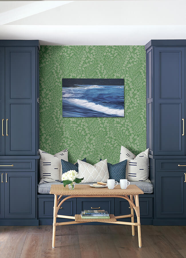 elin-green-berry-botanical-wallpaper-york-wallcoverings-4066-26515 - York Wallcoverings Wallpaper