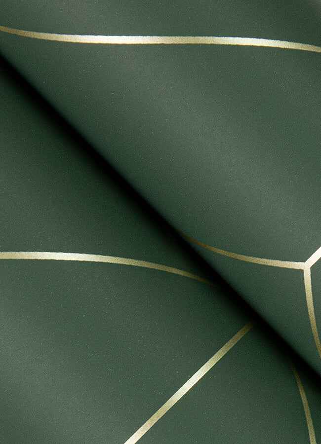 Sander Evergreen Geometric Wallpaper - York Wallcoverings - 4066-26550 - York Wallcoverings Wallpaper