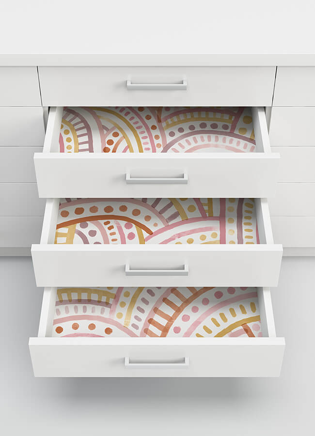 retro-rainbow-multi-warm-peel-and-stick-wallpaper-york-wallcoverings-nus4855 - York Wallcoverings Wallpaper