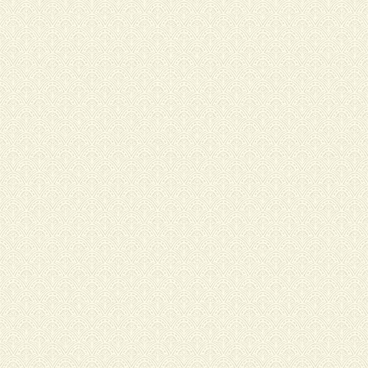 Athena Cream Scalloped Botanical Wallpaper - York Wallcoverings - 4080-15913 - York Wallcoverings Wallpaper