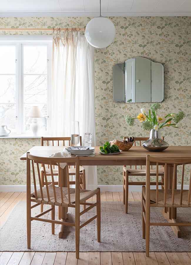 Magdalena Light Yellow Dandelion Wallpaper - York Wallcoverings - 4080-92135 - York Wallcoverings Wallpaper