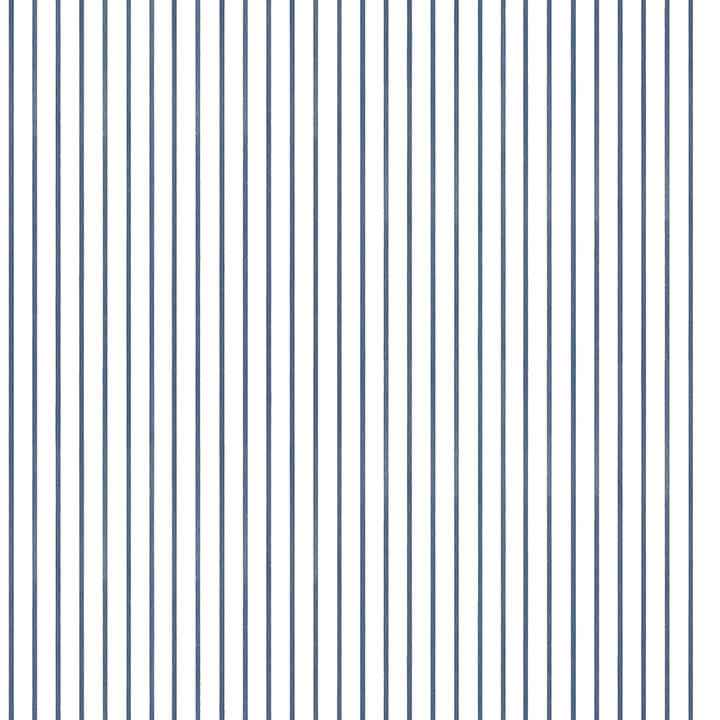 Oliver Navy Simple Stripe Wallpaper - York Wallcoverings - AST4971